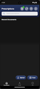 AI Prescription Saathi App Dashboard