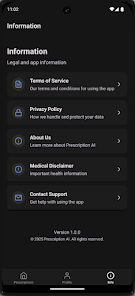 AI Prescription Saathi Information Screen